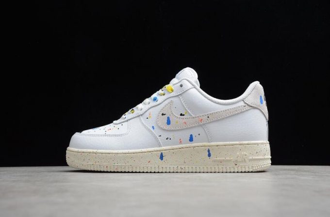 New Release Nike Air Force 1 07 Splatter White CZ0339-100