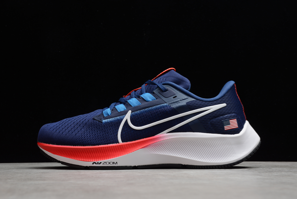 Latest Sale Nike Air Zoom Pegasus 38 Navy Blue/Red-White Cheap DH4239-400