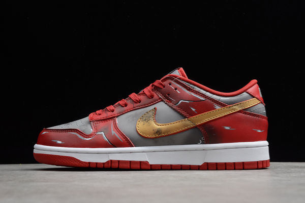 New Sale Nike Dunk Low UNLV Soft Grey/University Red-Metallic Gold DD1391-002