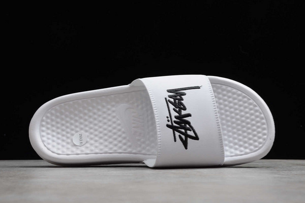 New Sale Nike x Stussy Benassi Slide Sail/Black For Discount DC5239-100