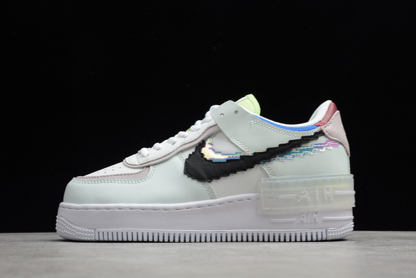 Womens Nike Air Force 1 Shadow SE Pixel Swoosh Barely Green CV8480-300