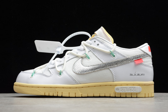 Buy Off-White x Nike SB Dunk Low White Outlet Sale DM1602-127