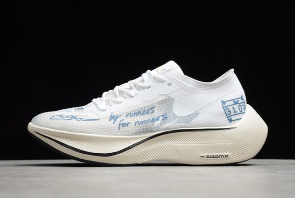 Cheap Nike ZoomX VaporFly NEXT% White Royal Black Outlet Sale AO4568-302