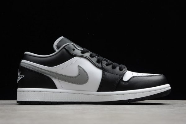 Cheap Sale Air Jordan 1 Low Black/Medium Grey/White Outlet 553558-040-1