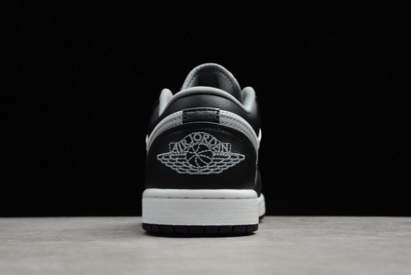 Cheap Sale Air Jordan 1 Low Black/Medium Grey/White Outlet 553558-040-4