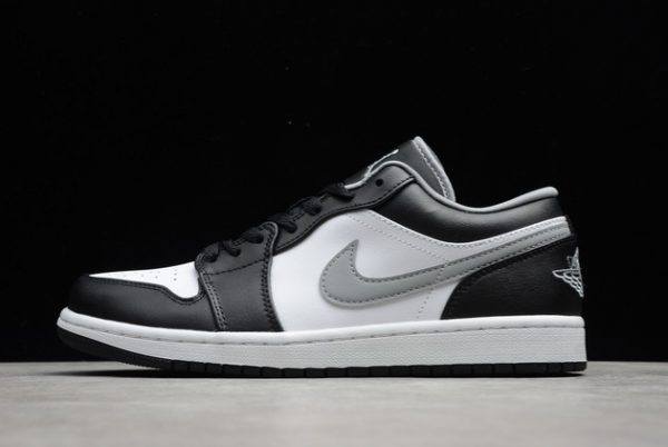 Cheap Sale Air Jordan 1 Low Black/Medium Grey/White Outlet 553558-040