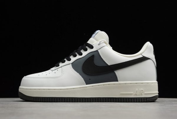 Cheap Sale Nike Air Force 1 Off-White/Carbon Grey-Black Outlet CL2026-113