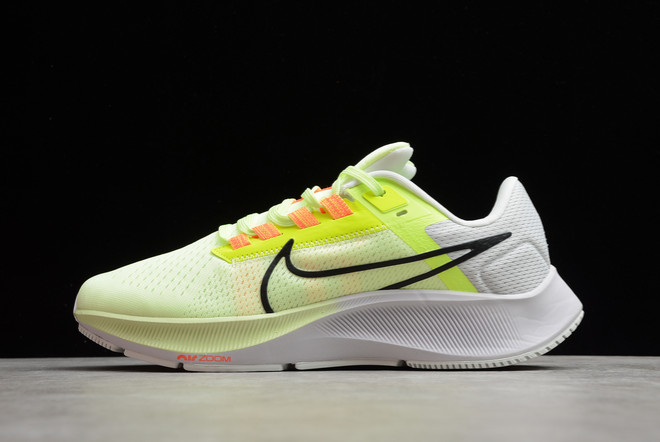 Cheap Sale Nike Air Zoom Pegasus 38 Volt Orange White Running Shoes DA6678-700