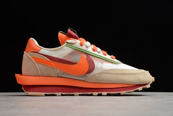 Fashion Clot x Sacai x Nike LDWaffle Net Orange Blaze Outlet Sale DH1347-100-3