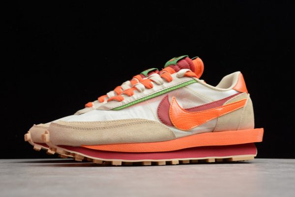 Fashion Clot x Sacai x Nike LDWaffle Net Orange Blaze Outlet Sale DH1347-100-4