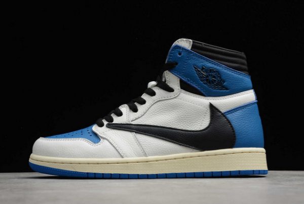 Hot Sale Fragment x Travis Scott x Air Jordan 1 High OG SP Military Blue Outlet DH3227-105