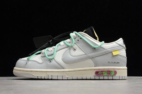 Hot Sale Off-White x Nike SB Dunk Low 04 of 50 Grey Sail DM1602-114