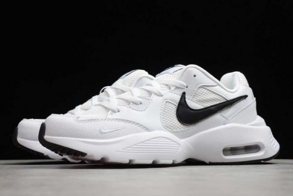 Men/Women Nike Air Max Fusion White Black Running Shoes CJ1671-100-2