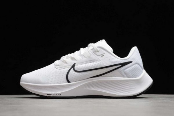 Men/Women Nike Air Zoom Pegasus 38 White Black Outlet Sale CW7356-100