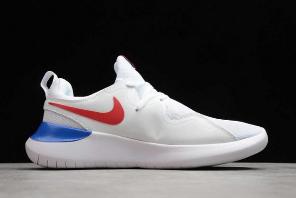 Men/Women Nike Tessen White/Blue-Red Running Shoes AA2072-003-1