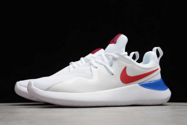 Men/Women Nike Tessen White/Blue-Red Running Shoes AA2072-003-2