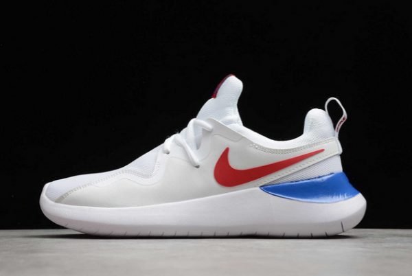 Men/Women Nike Tessen White/Blue-Red Running Shoes AA2072-003