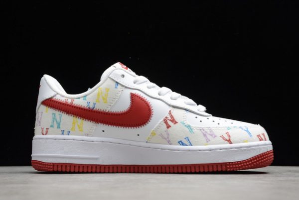 New Arrival Nike Air Force 1 ’07 Low AF1 NY White Red Sneakers 315122-443-1