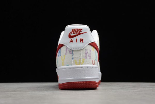 New Arrival Nike Air Force 1 ’07 Low AF1 NY White Red Sneakers 315122-443-4