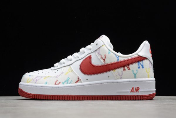 New Arrival Nike Air Force 1 ’07 Low AF1 NY White Red Sneakers 315122-443