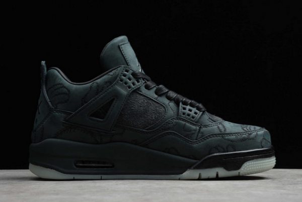 New KAWS x Air Jordan 4 Black/Black Outlet Sale A930155-001-1