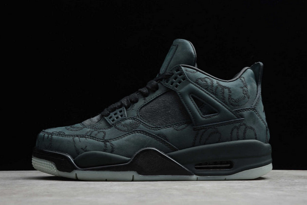 New KAWS x Air Jordan 4 Black/Black Outlet Sale A930155-001