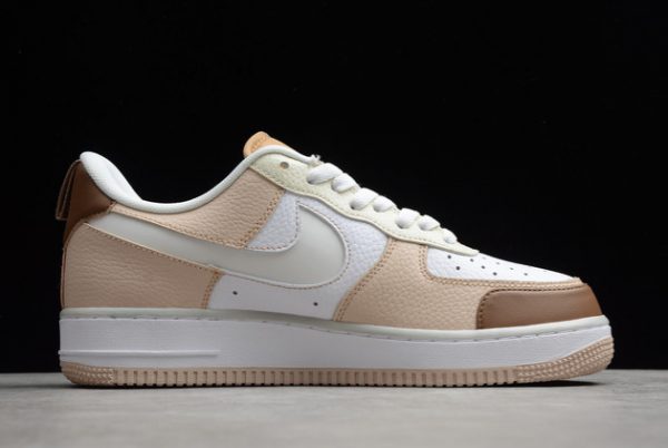 2021 Release Nike Air Force 1 07 Low Premium Beige Brown White CV3039-101-1