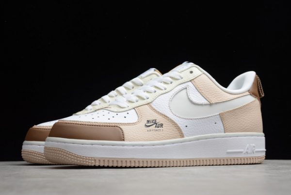 2021 Release Nike Air Force 1 07 Low Premium Beige Brown White CV3039-101-2