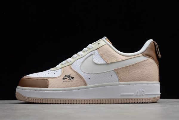 2021 Release Nike Air Force 1 07 Low Premium Beige Brown White CV3039-101