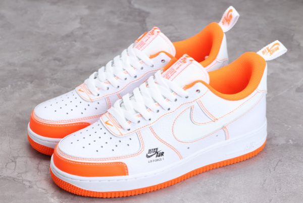 Best Sale Nike Air Force 1 Premium “Mirinda Orange” Sneakers CV3039-103-2