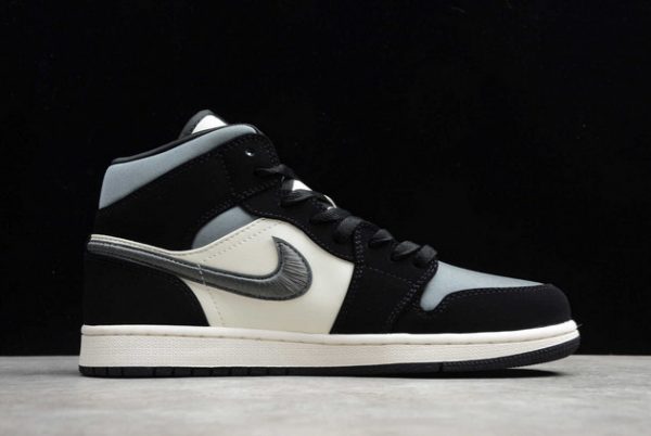 Best Sale Nike Air Jordan 1 Mid SE “Satin Smoke Grey” 852542-011-1