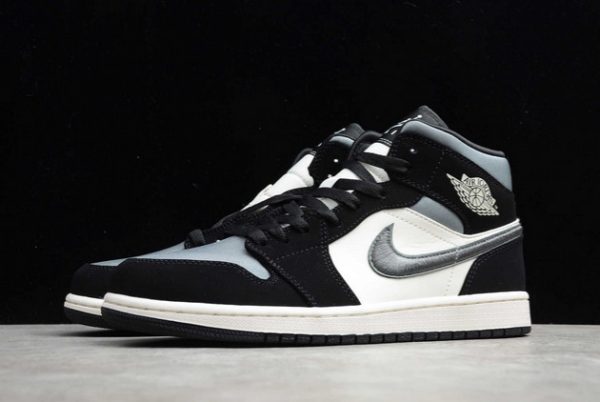 Best Sale Nike Air Jordan 1 Mid SE “Satin Smoke Grey” 852542-011-2