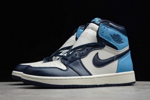 Cheap Sale Air Jordan 1 Retro High OG “Obsidian” Basketball Shoes 555088-140-2