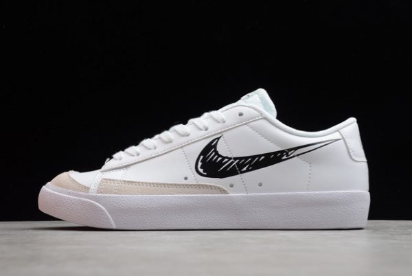 Cheap Sale Nike Blazer Low 77 Sketch White Black Outlet DM7819-100