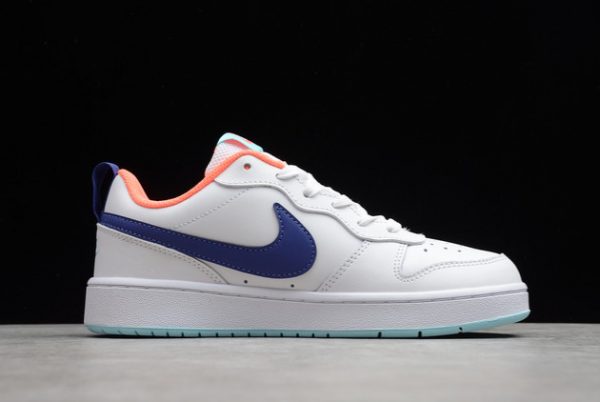 Cheap Sale Nike Court Borough Low 2 White Navy Orange BQ5448-112-1