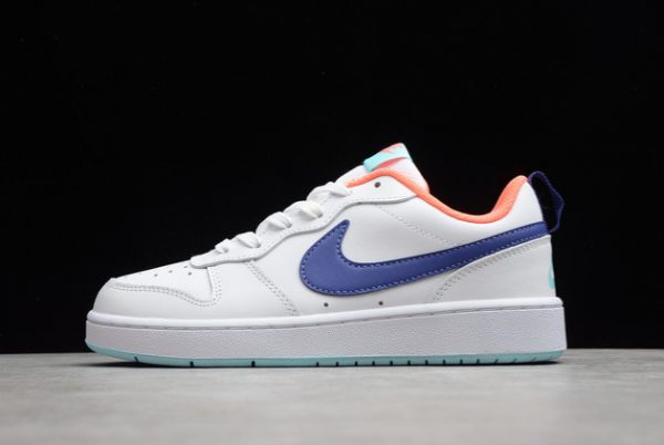 Cheap Sale Nike Court Borough Low 2 White Navy Orange BQ5448-112