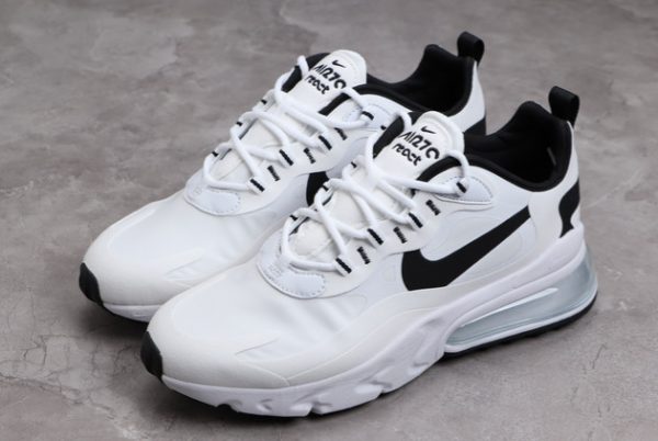 Classic Nike Air Max 270 React White Black Running Shoes CT1264-102-2