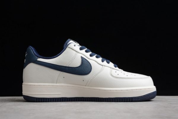 Hot Sale Nike Air Force 1 07 Beige Dark Blue For Cheap PA3035-068-1