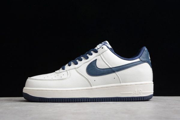 Hot Sale Nike Air Force 1 07 Beige Dark Blue For Cheap PA3035-068