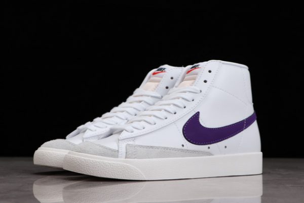 Men and Women Nike Blazer Mid ’77 “Voltage Purple” Sneakers BQ6806-105-1