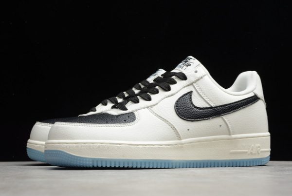 Men/Women Nike Air Force 1 ’07 Low AF1 Beige Black Sale CU6603-113-2