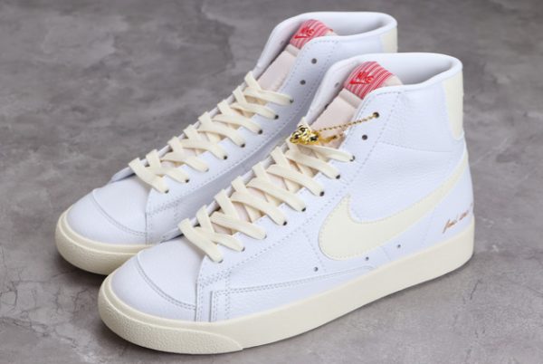 Men/Women Nike Blazer Mid ’77 “Popcorn” Coconut Milk Sneakers CW6421-100-2