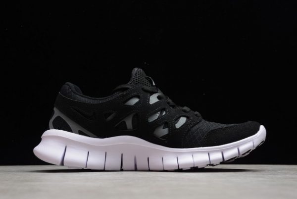 Men/Women Nike Free Run 2 Black/White-Dark Grey Outlet Sale 537732-004-1