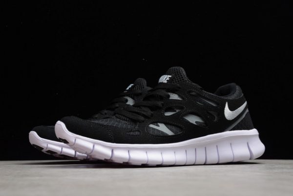 Men/Women Nike Free Run 2 Black/White-Dark Grey Outlet Sale 537732-004-2