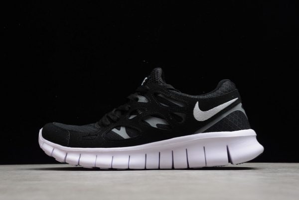 Men/Women Nike Free Run 2 Black/White-Dark Grey Outlet Sale 537732-004