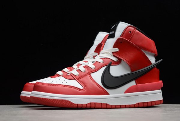 Most Popular Ambush x Nike Dunk High Varsity Red Black White Outlet Sale CU7544-102-2