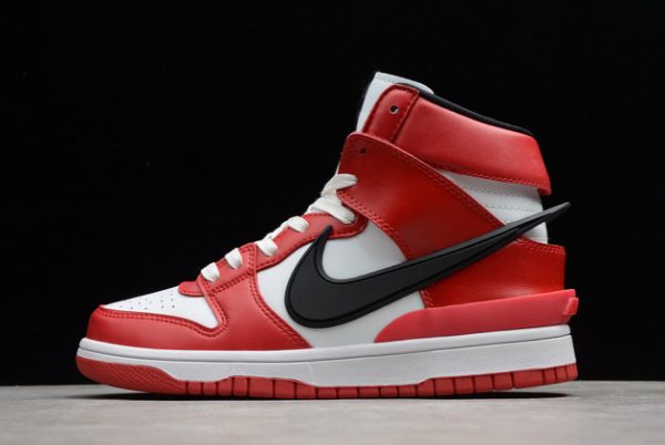 Most Popular Ambush x Nike Dunk High Varsity Red Black White Outlet Sale CU7544-102