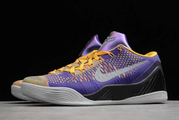 Most Popular Nike Kobe 9 IX Purple Yellow Black Running Shoes 630487-500-1