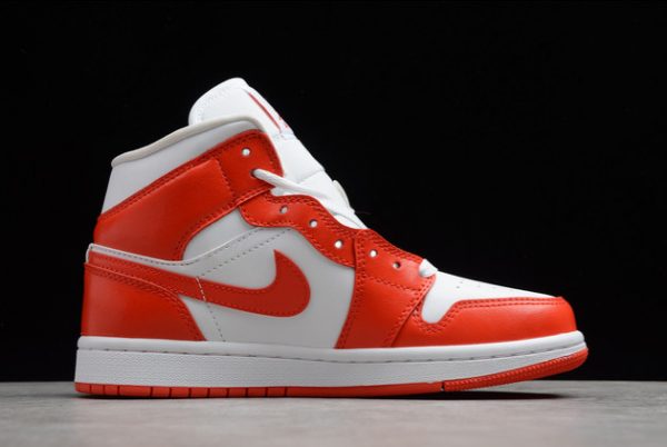 New Sale Nike Air Jordan 1 Mid Syracuse Orange White BQ6472-116-1