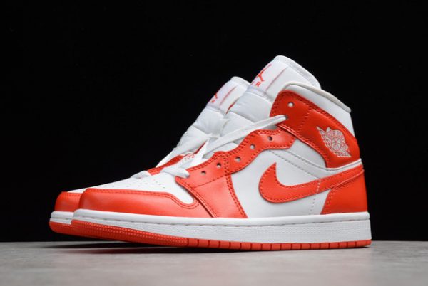 New Sale Nike Air Jordan 1 Mid Syracuse Orange White BQ6472-116-2